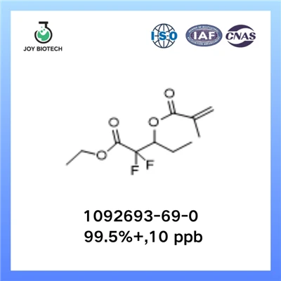 Acide pentanoïque, 2,2-difluoro-3-[(2-méthyl-1-oxo-2-propén-1-yl)oxy]-, ester éthylique CAS NO 1092693-69-0